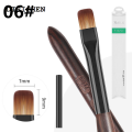 DISICHEN New 1PC Acrylic Nail Brush Pen for Powder Manicure Round Wood Handle Gel Builder Brushes Tools. 