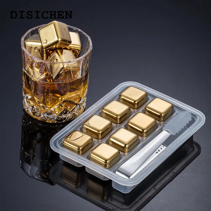 DISICHEN%20Portable%20Reusable%20Stainless%20Steel%20Ice%20Cubes%20Quick-frozen%20Gold%20Metal%20Ice%20Pellets%20Cooling%20Stones%20Cooler%20for%20Drink%20Bar%20Tool%20-%20Image%204