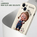 UCUC for iPhone 7 Plus / iPhone 8 Plus Back Cover Little Girl Soft PU Leather Phone Cases. 