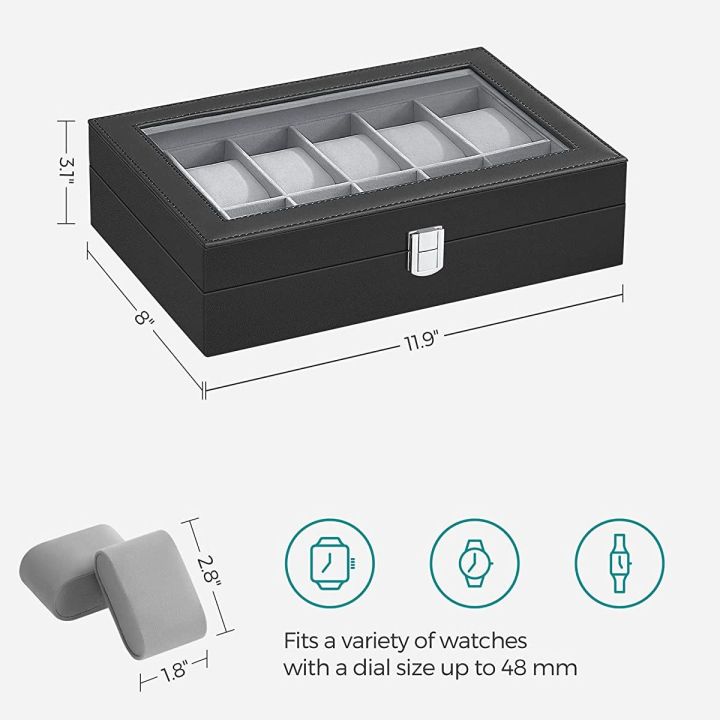 Qubix%2012%20Slots%20Smart%20Watch%20Box%20PU%20Leather%20Watch%20Display%20Case%20Storage%20Box%20Organizer%20-%20Image%206