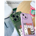 FELMYST for Infinix Zero X Neo Back Cover Cute Bear Pattern Angel Eyes Soft Phone Case. 