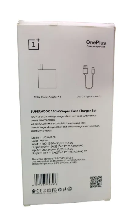 White%20OnePlus%20100W%20Mobile%20Charger%20With%20Dash%20Type-C%20Cable%20Red%20-%20Image%203