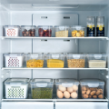Refrigerator Storage Box Fridge Organizer Vegetable Fruit Boxes Drain Basket Storage Containers Pantry ,Small. 