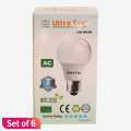 ULTRA TEC White LED Bulb E27 5Watt Set Of 6. 
