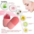 Sutuiying 4pcs/Set - 1pc Silicone Face Ice Pack, 1pc Face Wash Makeup Headband, Luxury 2pcs Wristbands. Ice Roller for Face, Eye Neck, Massager. 