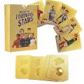 Football Cards Star Limited Edition Signature Series Trading Football Player Card Fan Gift Pack Gold Black Silver Colorful) Premiere Quality (PACK OF 55 Cards). 