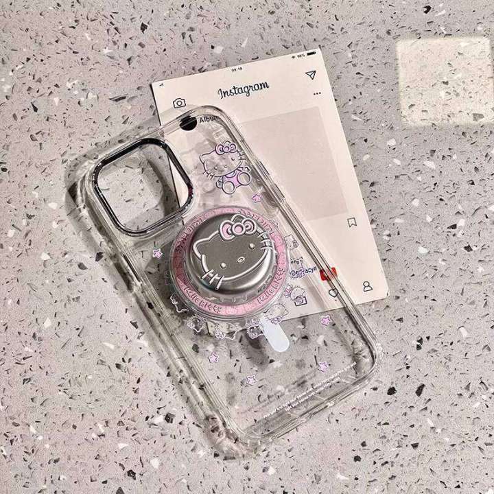 Transparent%20KT%20Cat%20Magnetic%20Bottle%20Cap%20Holder%20Compatible%20with%20Phone%20Case%20New%20Cover%20iPhone%20Max%20Shockproof%2016%20Pro%20Silicone%2015%20Full%20Coverage%20Apple%2013%20Female%2014%20-%20Image%204