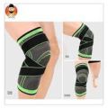 3D Pressurized Knee Support Brace - Single Pack | Three Dimensional Weaving Technology Flexible Knee Support. 