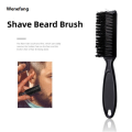 Wenefang Professional Men'S Shave Beard Brush Plastic Handle Hairdressing Soft Hair Cleaning Brush Oil Head Shape Carving Cleaning Tool. 