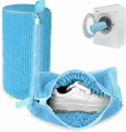 Shoe Cover Laundry Bag for Washing Machine, Reusable Shoe Bag with Zipper for Washer, Microfiber Protective Pouch for Machine Wash, Prevents Damage and Noise, Fits All Shoe Sizes. 