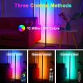 Smart LED Corner Lamp RGB Atmosphere Floor Lamp Detachable Corner Light APP Control Remote Control with Music Sync USB Plug and Play. 