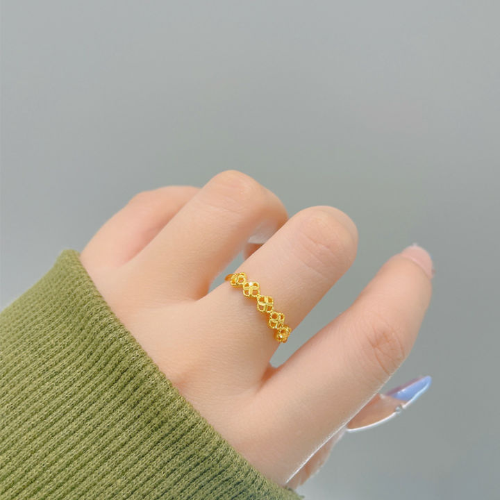 Sale%E3%80%91Four-leaf%20clover%20ring%202023%20new%20fashion%20plated%20plain%20ring%20ring%20for%20girlfriend%20gift%20-%20Image%204
