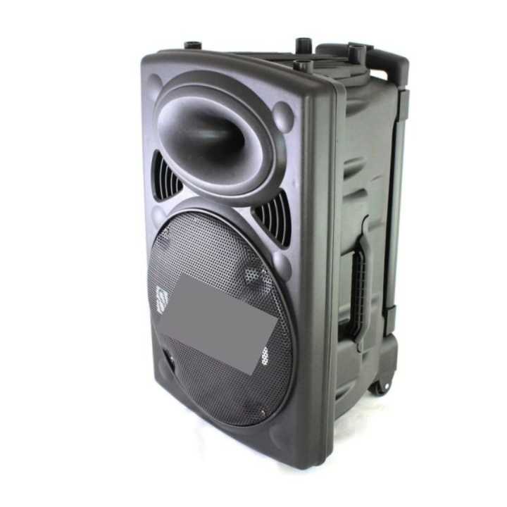 Munex Trolly Speaker 12 Inch Double Mic