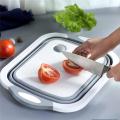 Multi-Function 3 In 1 Folding Cutting Board Kitchen Foldable Drain Basket Chopping Blocks Washing Basket Kitchen Organizer. 