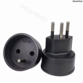 QiyuanshopProfesional Bolantedz European France TO Swiss plugs Travel Adapter 3 pin plug 10A 250V Power Plug EU to Switzerland Electrical Plug. 