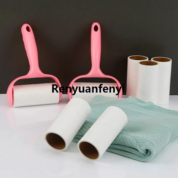 Renyuan%20transparent%20bag%20Lint%20Roller%20with%208%20Rolls%20Refills%20Sticky%20Paper%20Pet%20Hair%20New%20style%20Remover%20Tearable%20Adhesive%20Glutinous%20Dust%20Lint%20Brush%20for%20Clothes%20Seats%20-%20Image%204