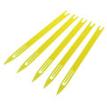 5 Pcs Yellow Plastic Fishing Net Repair Netting Needle Shuttles. 
