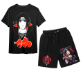 Itachi Anime Combo Printed T-Shirt And Half Pant For Men And Women. 