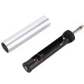 Mini portable wired electret microphone for musical instruments. 