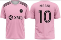2023-2024 Inter Miami Home Messi No.10 Printed Football Jersey with shorts for 5 to 12 years. 