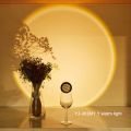 1 PCS Wireless Sunset Lamp Night Light Projector Deoration Home Wall Lamp Led Lights for Room Kitchen Display ,Sun. 