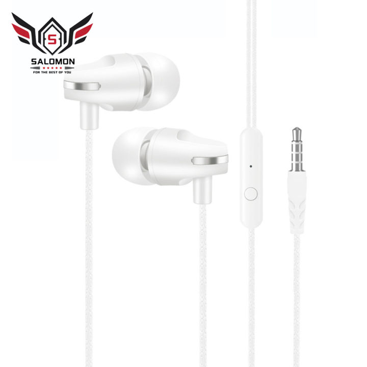 Earbud Headphone Stereo Surround Noise Reduction Heavy Bass High Clarity with Mic Phone Calling Anti-interference In-Ear Wired Headphone Earbud with Microphone for Travel
