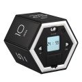 Hexagon Digital Clock Timer Magnetic Cubes Timer Kitchen Hexagon Flip Timer for Studying Cooking Exercising Easy To Use Magnetic Flip Focus-timer. 