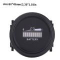 JINMY 2X 12V/24V/36V/48V/72V LED Digital Battery Indicator Waterproof Meter Gauge Battery Indicator for Go-Lf Ca-Rt. 