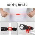 2025 NEW Durable Factory Price 5Pcs Quality High Silicone Elastic Strap Bicycle Torch Flashlight Handle Bar Holder Mount Universal. 