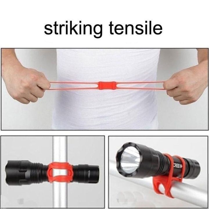2025%20NEW%20Durable%20Factory%20Price%205Pcs%20Quality%20High%20Silicone%20Elastic%20Strap%20Bicycle%20Torch%20Flashlight%20Handle%20Bar%20Holder%20Mount%20Universal%20-%20Image%205