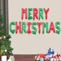 Merry Christmas Letter Balloons Banner, Christmas Backdrops for Photography, Red and Green With 100 Pcs Multicolor Balloons. 