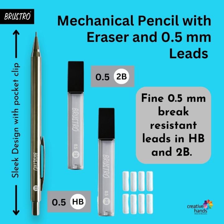 Mechanical%20Pencil%20with%20Eraser%200.5mm%20-%20Image%206