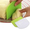 2 Pieces Dough Scraper Bowl Scraper Food-Safe Plastic Dough Cutter Flexible Plastic Scraper Practical Bench Scraper. 