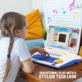 Laptop Game for English Learning and Vocabulary Educational Computer Toy with Mouse for Kids Above 3 Years. 