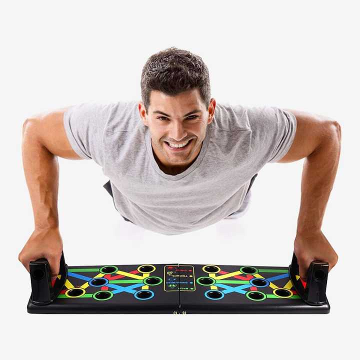 Foldable Push Up Board 14 In 1 Body Building Exercise Board Exercise gym Equipment For Men Women | Portable Pushup Board