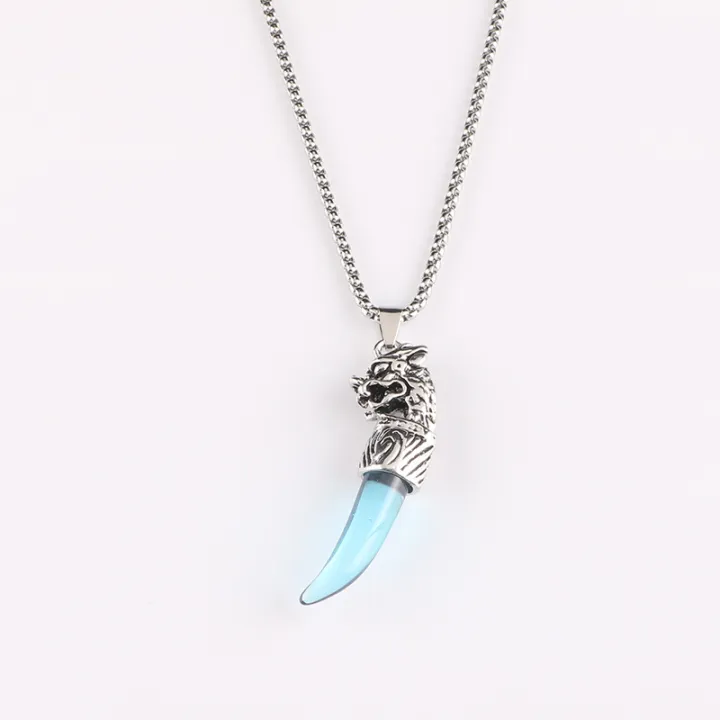 Profesional%20Jewelry%20Accessories%20Pendant%20Vintage%20Personality%20Korean%20Men's%20Necklace%20Wolf%20Tooth%20Domineering%20XLN%20Trend%20Pendant%20Sweater%20Simple%20Jewelry%20-%20Image%205
