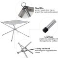 KingCamp Stainless Steel Mesh Fireplace Portable Campfire for Autumn Camping. 