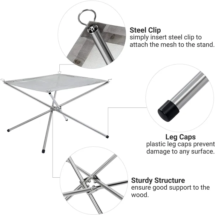 KingCamp%20Stainless%20Steel%20Mesh%20Fireplace%20Portable%20Campfire%20for%20Autumn%20Camping%20-%20Image%206