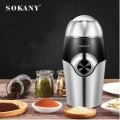 Sokany Electric Coffe Grinding Blender 150W Stainless Steel Household Appliance Transparent Lid Grind Nuts Beans Spices SK- 3024. 