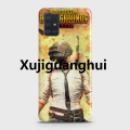 Xujiguanghui Samsung Galaxy A51 Cover Pubg Player Unknown Battleground with white shirt Hard Cover- Design 43 Case. 