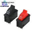 Ashunqiwen KCD15-103/T Hair Dryer Switch 3 Pins Rocker Switch ON-OFF-ON Boat Shaped Switch SPDT Toggle Switch Hair Dryers Snap-in Switches. 