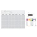 A3 Magnetic Whiteboard Dry Erase Calendar Set for Fridge 17X12 inch. 