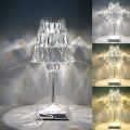 Color Changing Crystal Diamond Table Lamp With Sparking Light With Remote. 