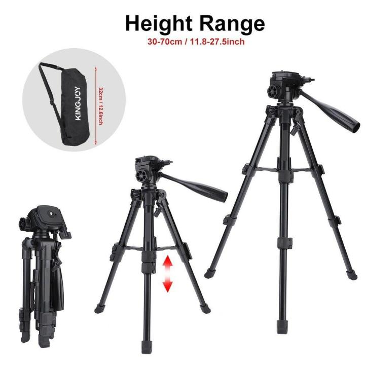 Kingjoy%20Vt-850%2028%20Inch%203%20Section%20Aluminum%20Alloy%20Professional%20Camera%20Tripod%20For%20Photography%20-%20Image%202