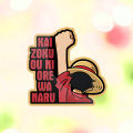 One Piece Anime Monkey D Luffy Strawhat Crew Captain  Design Sticker For Laptop Notebooks. 