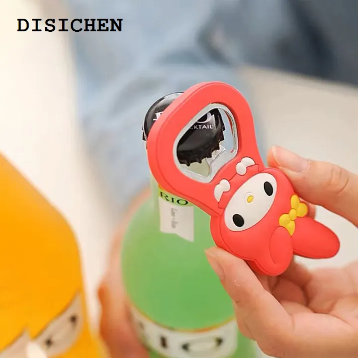 DISICHEN%20Original%20Sanrio%20Hello%20Kitty%20Bottle%20Opener%20Cute%20Cartoon%20Silicone%20Stainless%20Steel%20Opener%20Mymelody%20Fridge%20Magnet%20Kitchen%20Bar%20Tool%20-%20Image%203