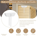 ARELENE 2X Metal Bifold Door Lock, Bi-Fold Door Lock Installation-Free, Lock for Bifold Closet Doors Security. 
