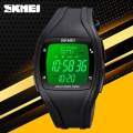 SKMEI 1610 Fashion Electronic Countdown LED Display WristWatch For Men - Black. 