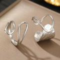 【Mega Sale】French Retro Elegant Niche Trend Stainless Steel Open Ring for suit. 