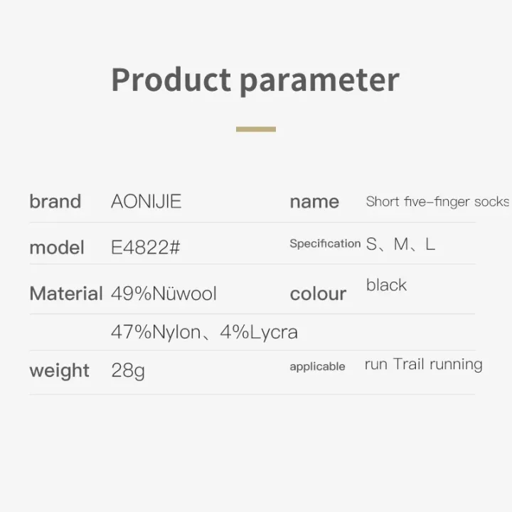 AONIJIE%20E4822%20Merino%20Wool%20Five-Finger%20Short%20Socks%20Run%20Low%20Cut%20Athletic%20Five%20Toe%20Socks%20Toesocks%20For%20Running%20Marathon%20-%20Image%208